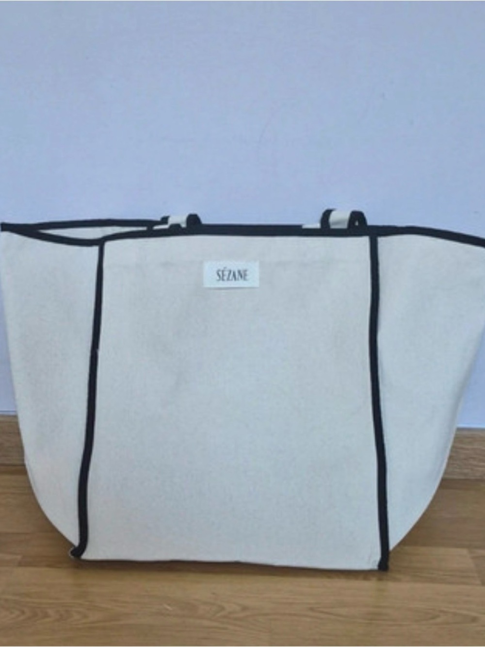 NWOT Sezane canvas tote bag